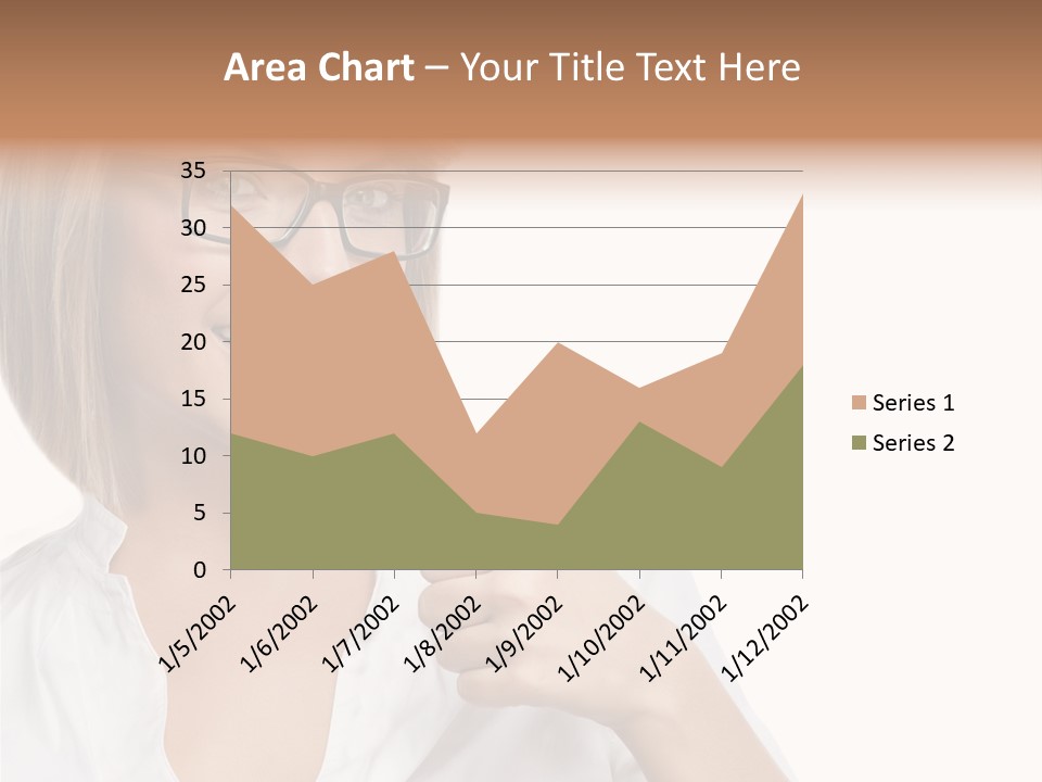 Glass Girl Suit PowerPoint Template