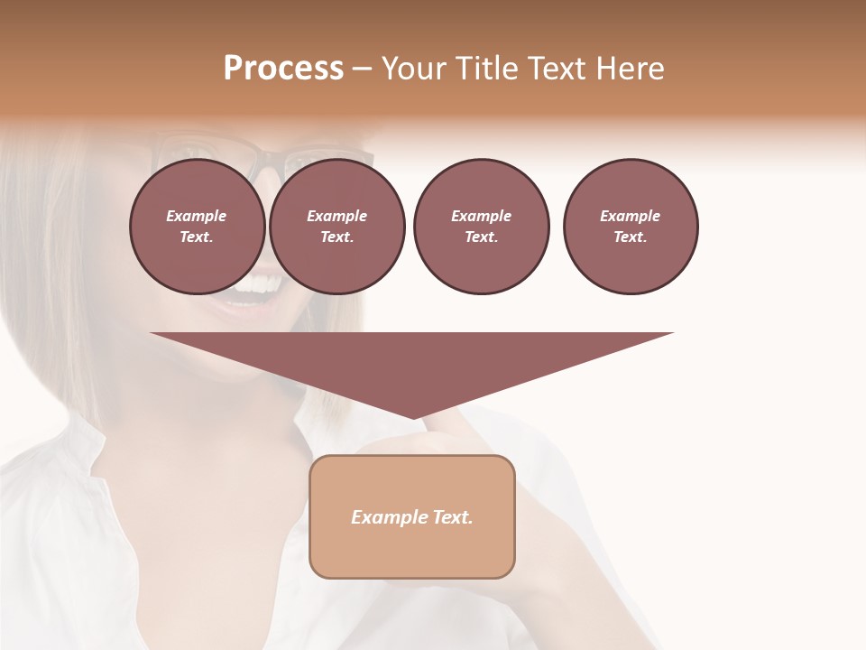 Glass Girl Suit PowerPoint Template