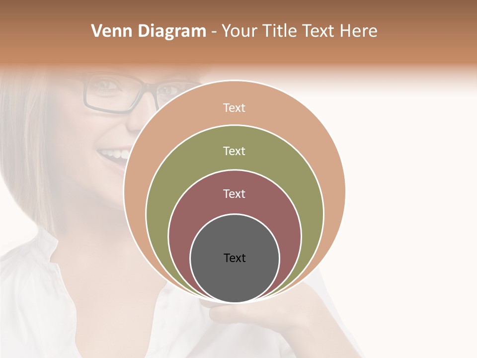 Glass Girl Suit PowerPoint Template