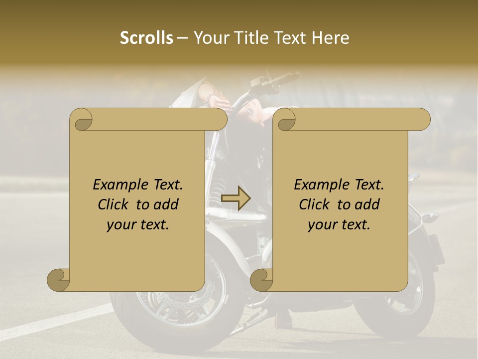 Beautiful Female Joy PowerPoint Template