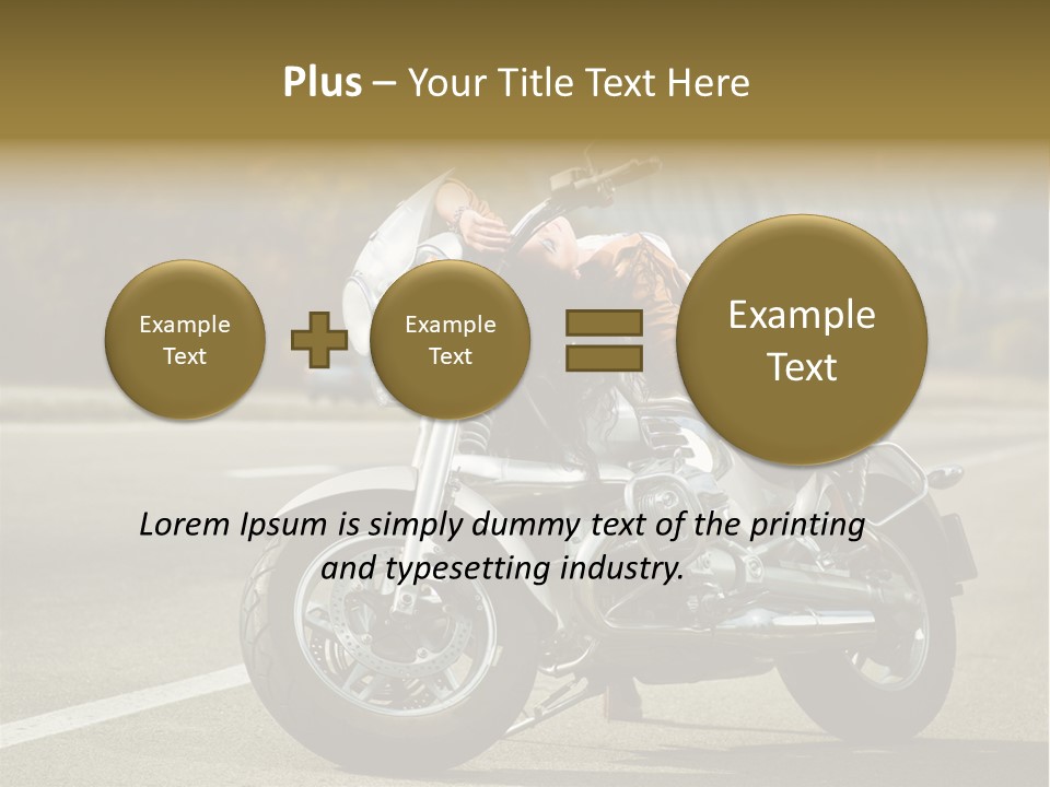 Beautiful Female Joy PowerPoint Template