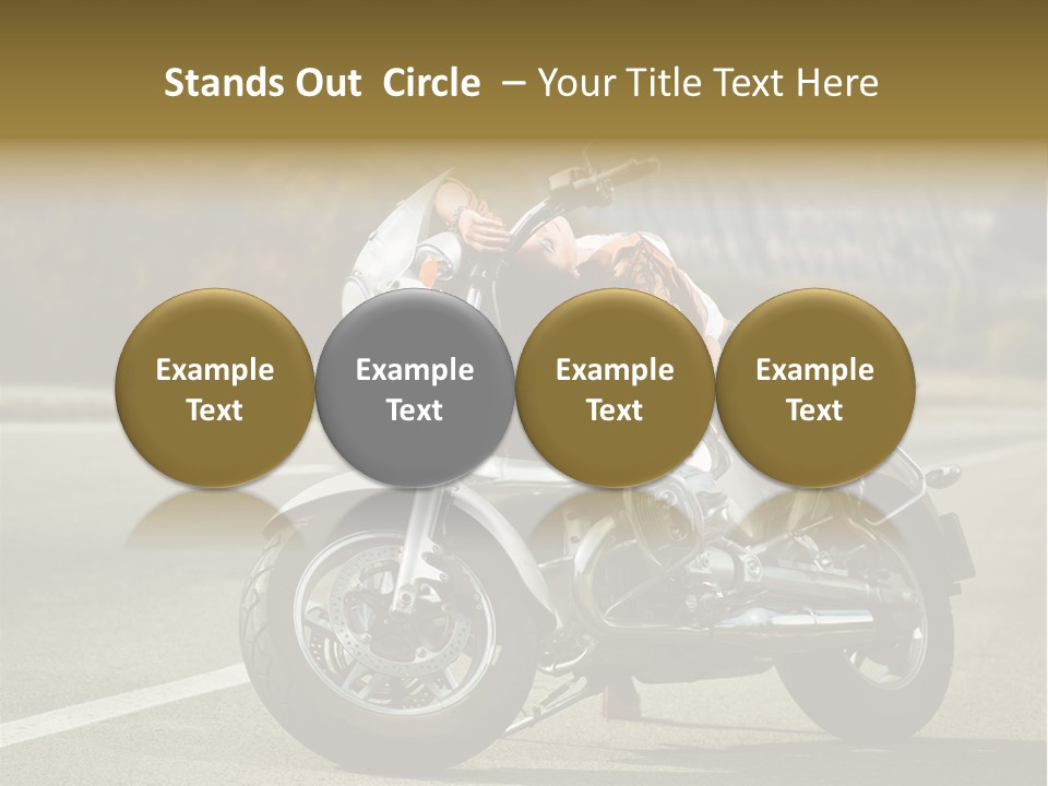 Beautiful Female Joy PowerPoint Template