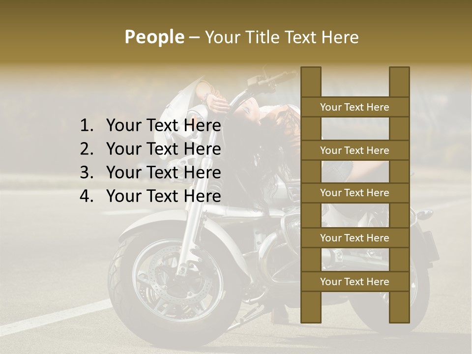 Beautiful Female Joy PowerPoint Template