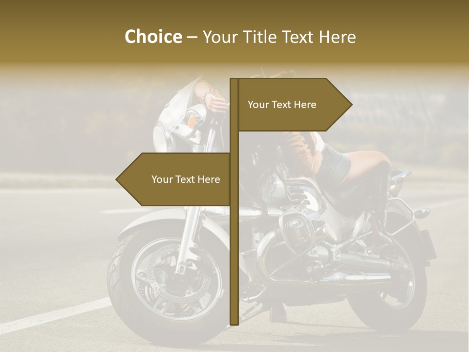 Beautiful Female Joy PowerPoint Template