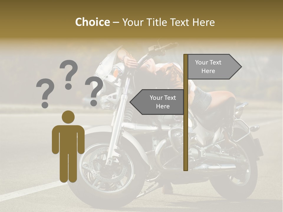 Beautiful Female Joy PowerPoint Template