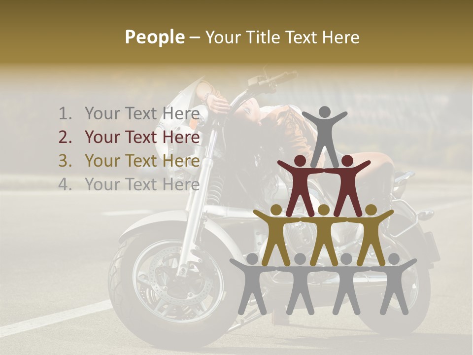 Beautiful Female Joy PowerPoint Template