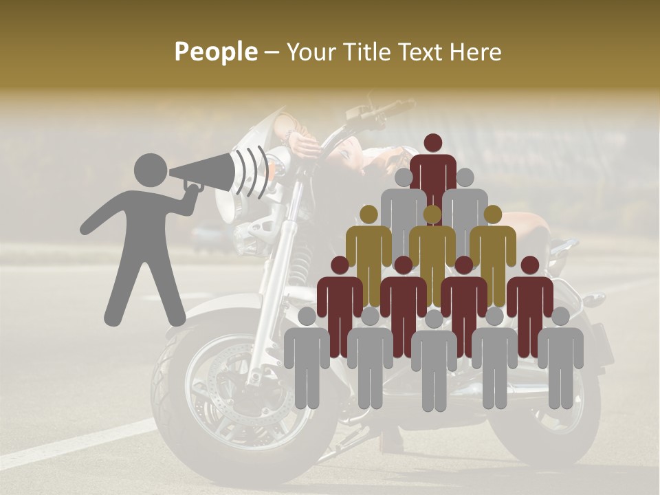 Beautiful Female Joy PowerPoint Template