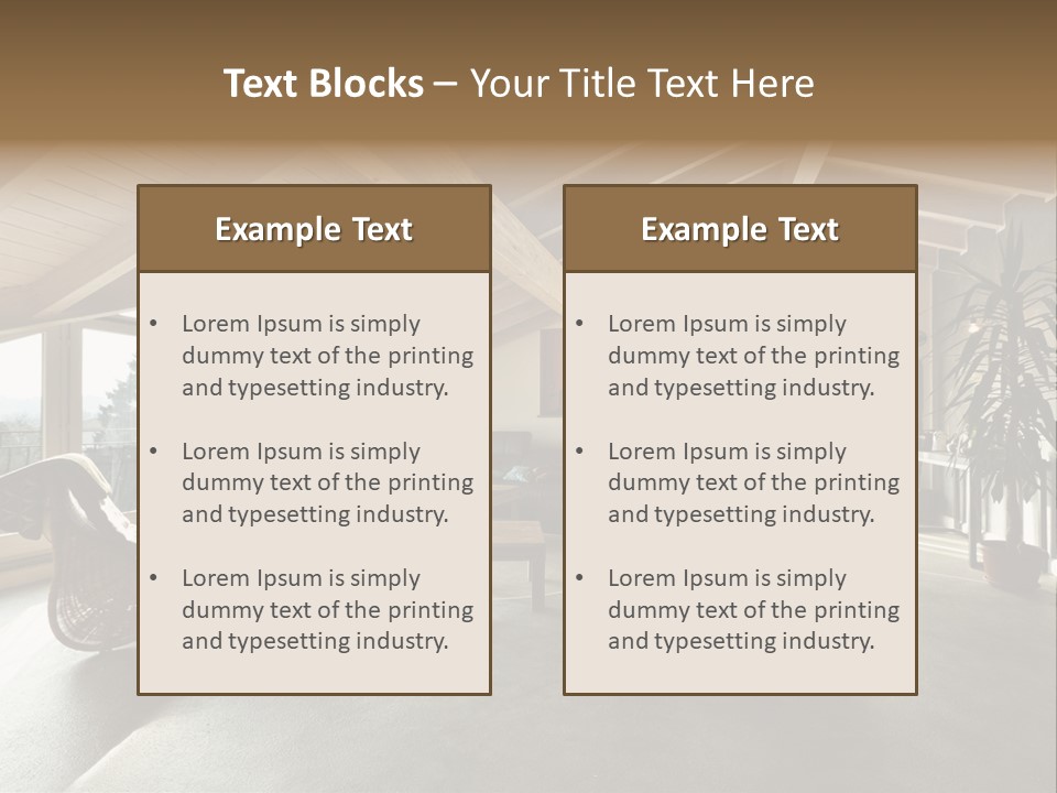 Apartment White Floor PowerPoint Template