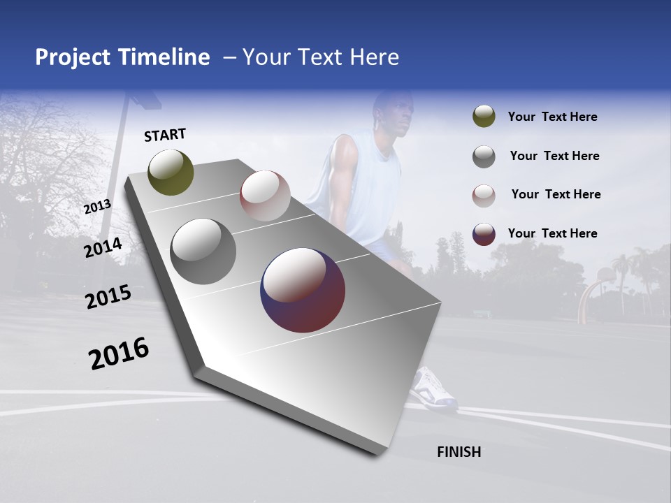 Colour Sport American PowerPoint Template