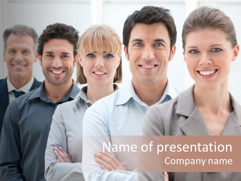 Partner Hispanic Standing PowerPoint Template