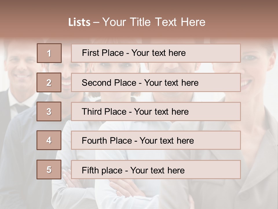 Partner Hispanic Standing PowerPoint Template
