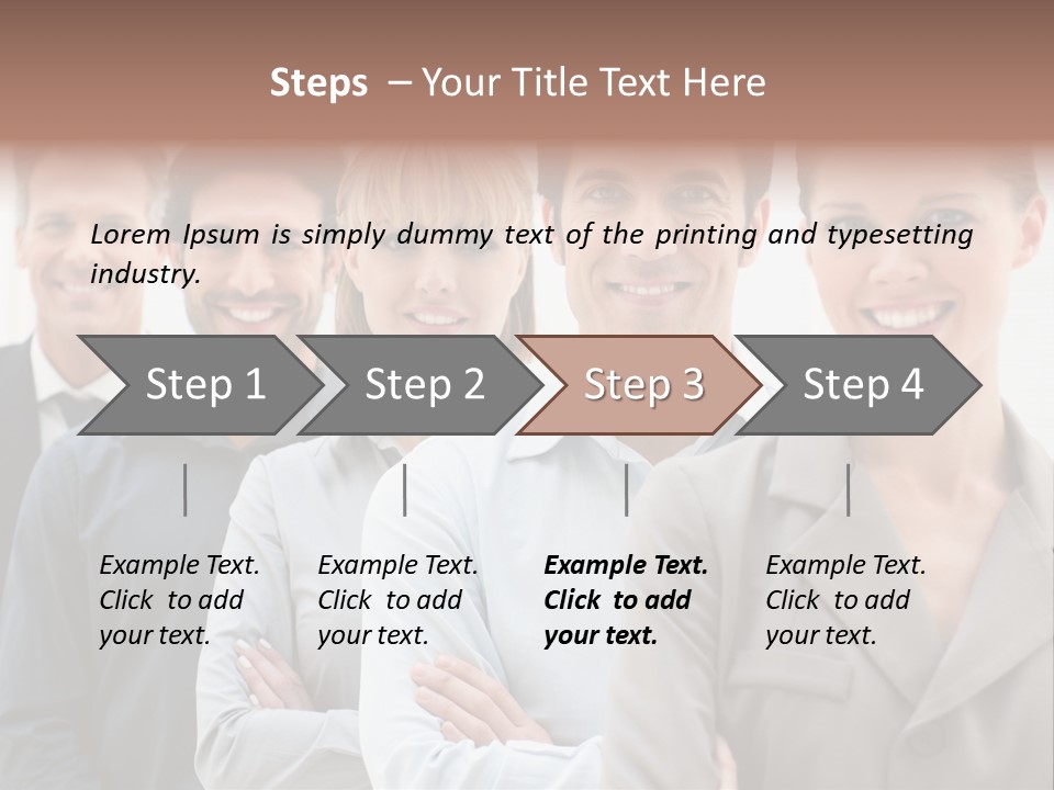 Partner Hispanic Standing PowerPoint Template