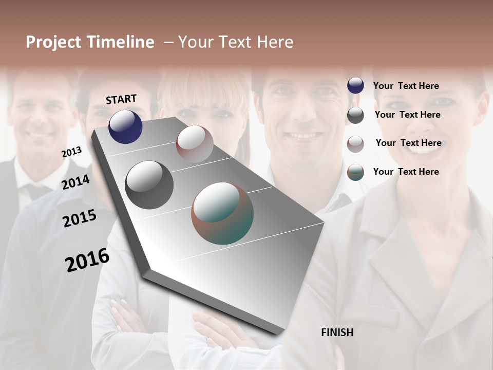 Partner Hispanic Standing PowerPoint Template