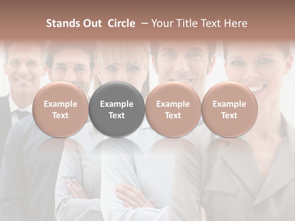Partner Hispanic Standing PowerPoint Template