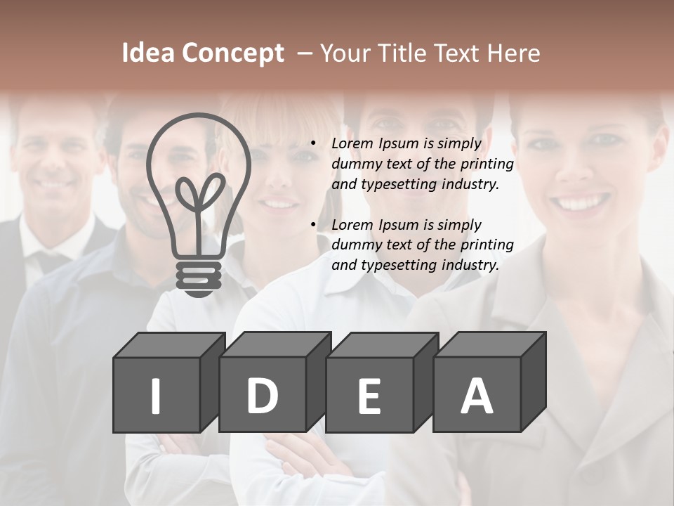 Partner Hispanic Standing PowerPoint Template