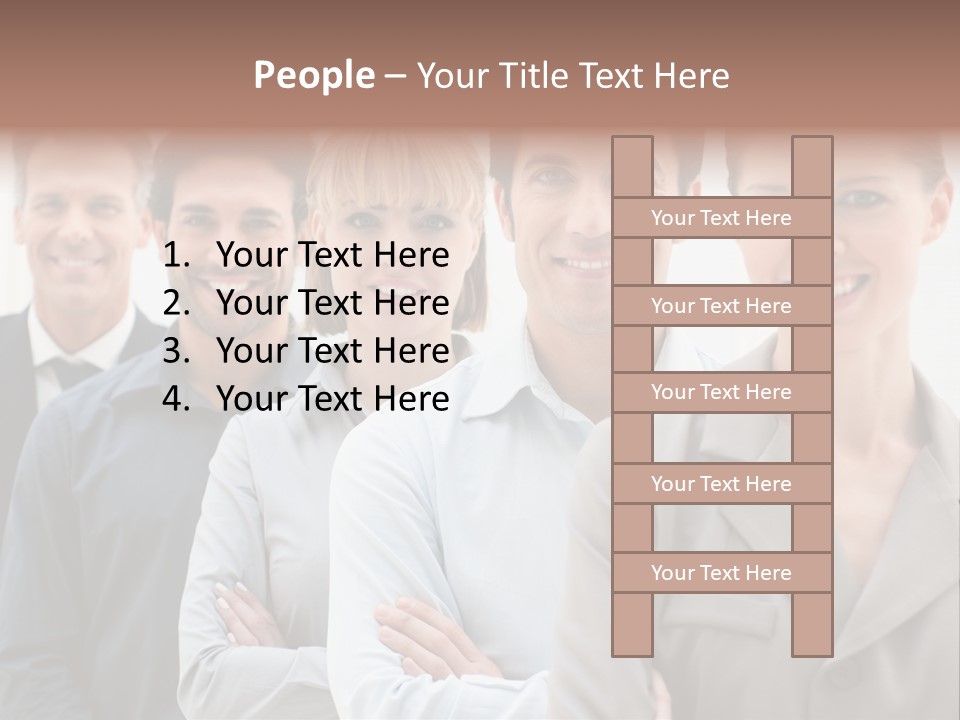 Partner Hispanic Standing PowerPoint Template