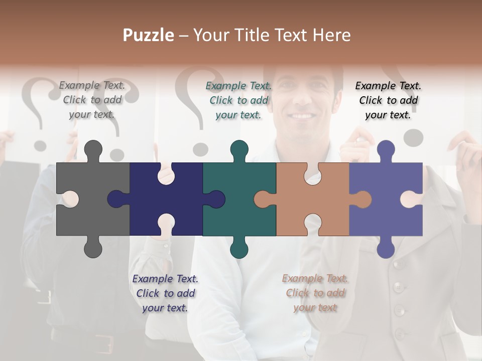 Doubt Help Smiling PowerPoint Template