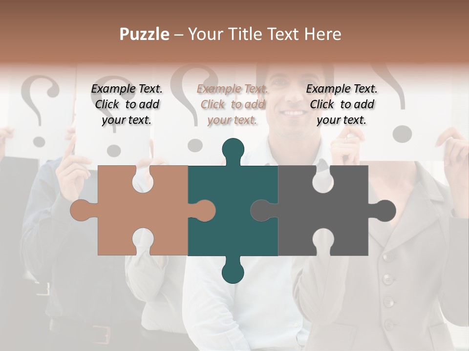 Doubt Help Smiling PowerPoint Template