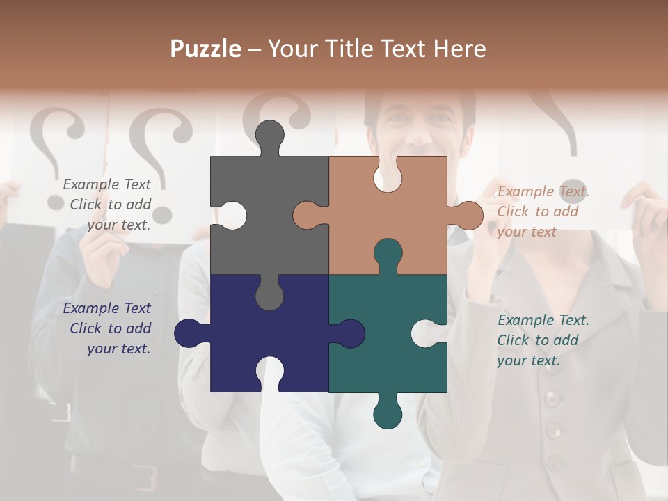 Doubt Help Smiling PowerPoint Template