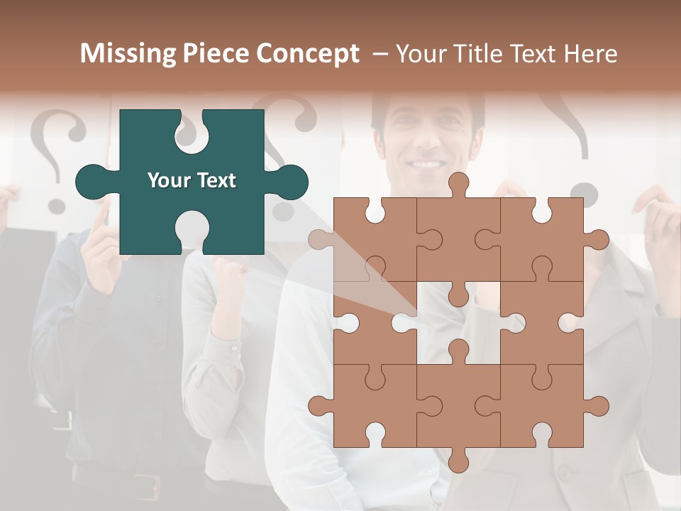 Doubt Help Smiling PowerPoint Template