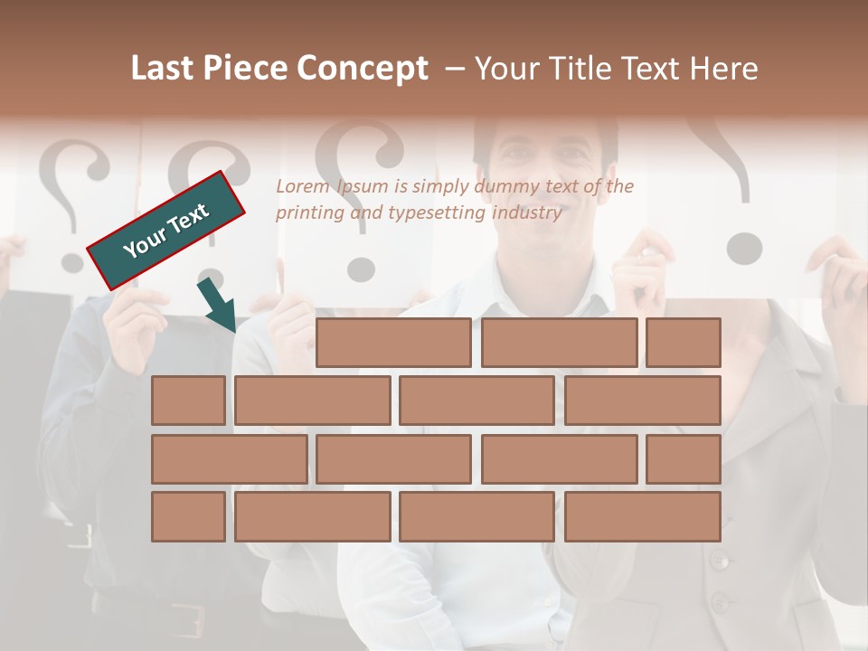 Doubt Help Smiling PowerPoint Template