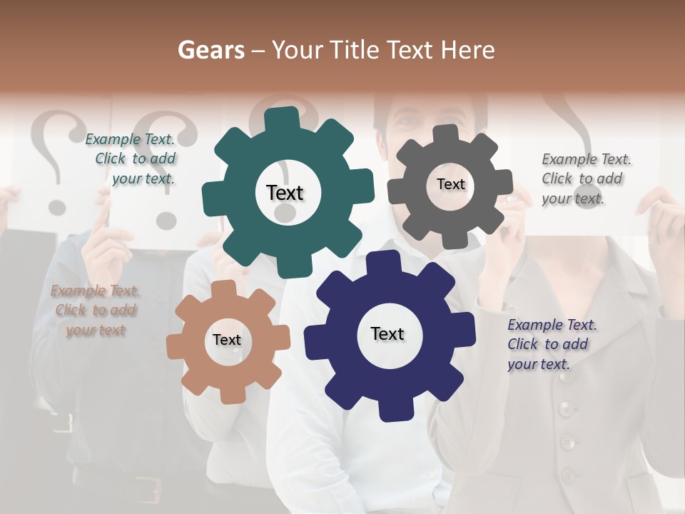 Doubt Help Smiling PowerPoint Template