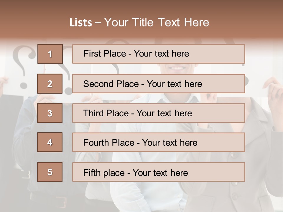 Doubt Help Smiling PowerPoint Template