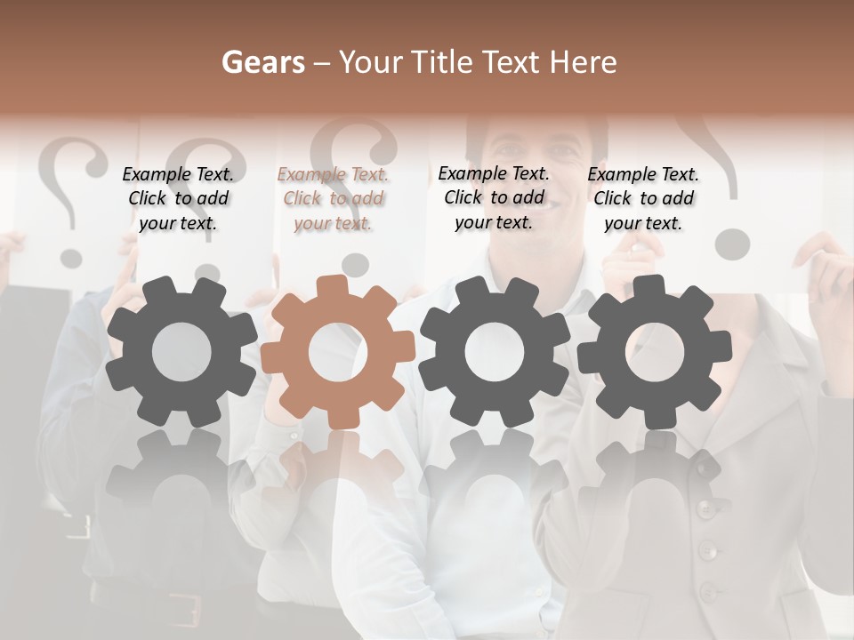 Doubt Help Smiling PowerPoint Template