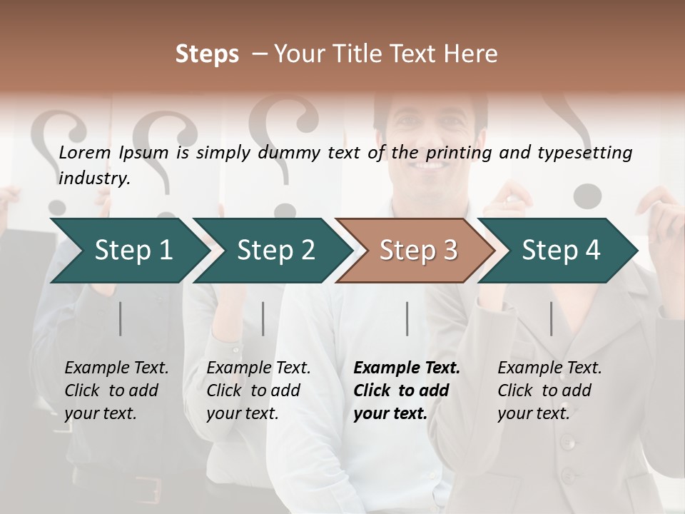 Doubt Help Smiling PowerPoint Template