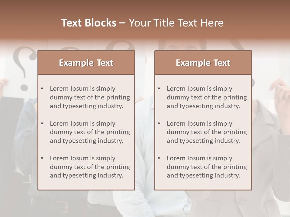 Doubt Help Smiling PowerPoint Template