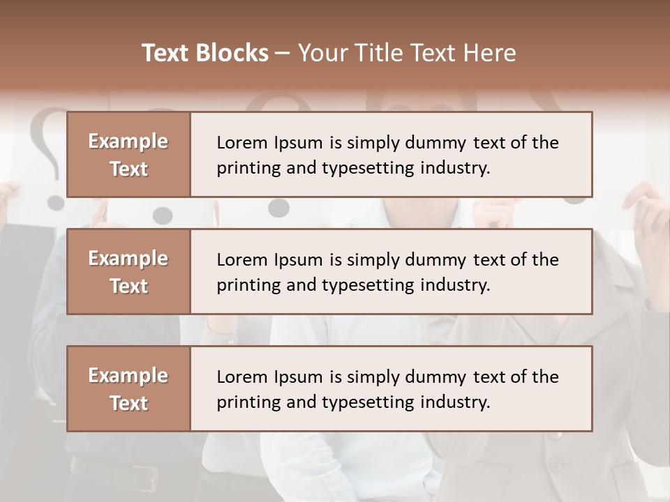 Doubt Help Smiling PowerPoint Template