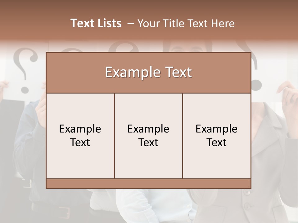 Doubt Help Smiling PowerPoint Template