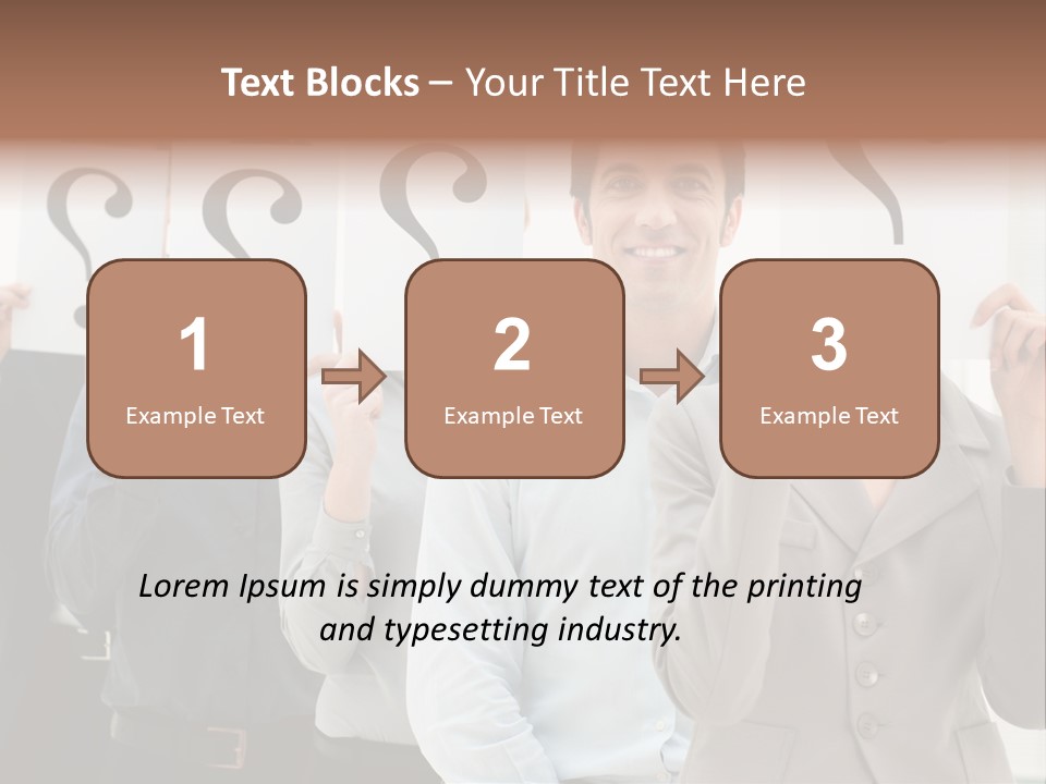 Doubt Help Smiling PowerPoint Template