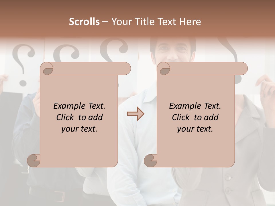 Doubt Help Smiling PowerPoint Template