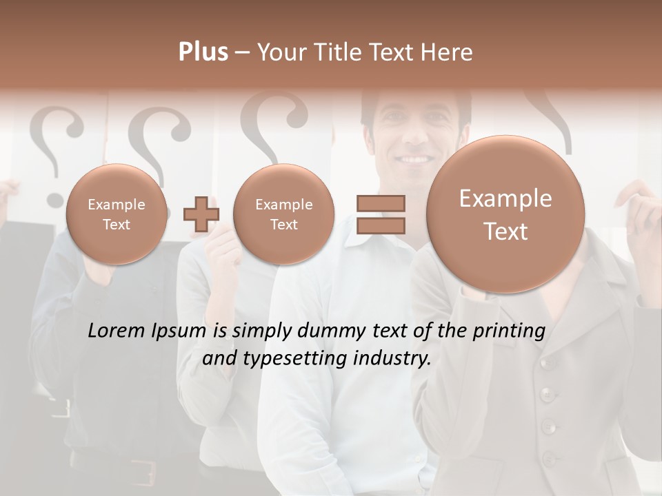 Doubt Help Smiling PowerPoint Template
