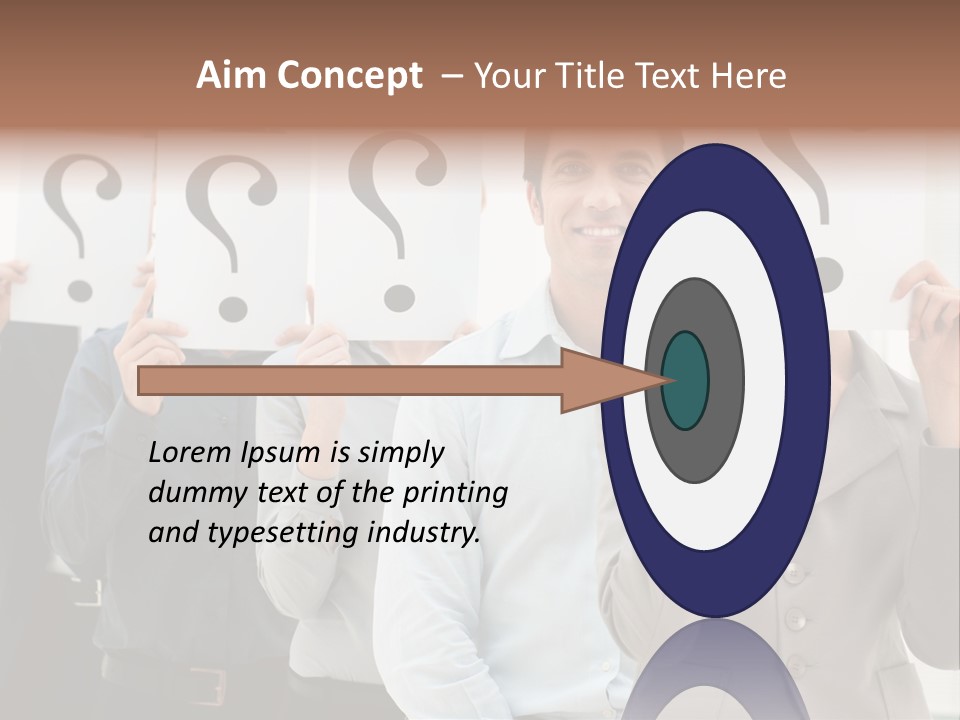 Doubt Help Smiling PowerPoint Template