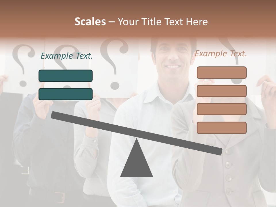 Doubt Help Smiling PowerPoint Template