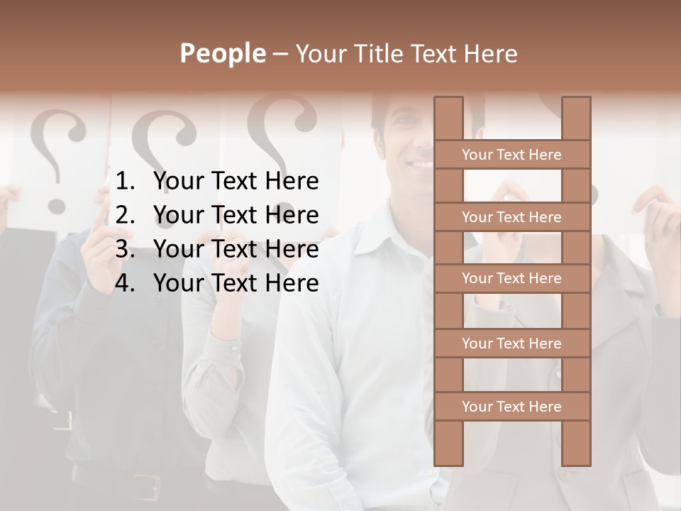 Doubt Help Smiling PowerPoint Template
