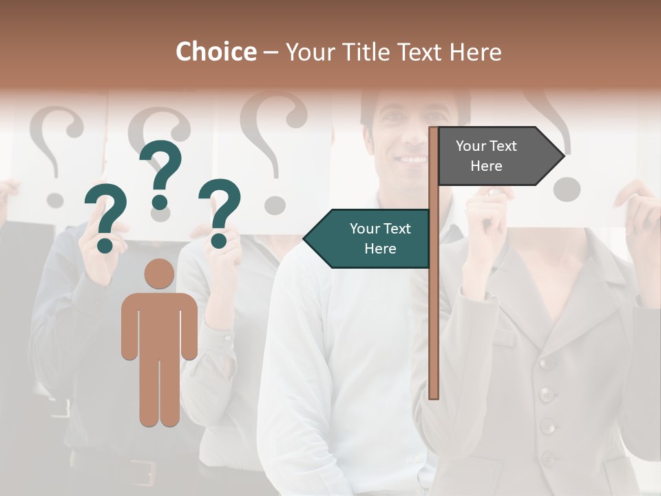 Doubt Help Smiling PowerPoint Template