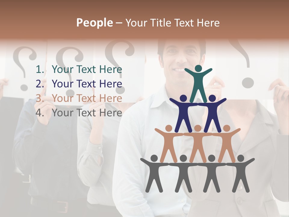 Doubt Help Smiling PowerPoint Template