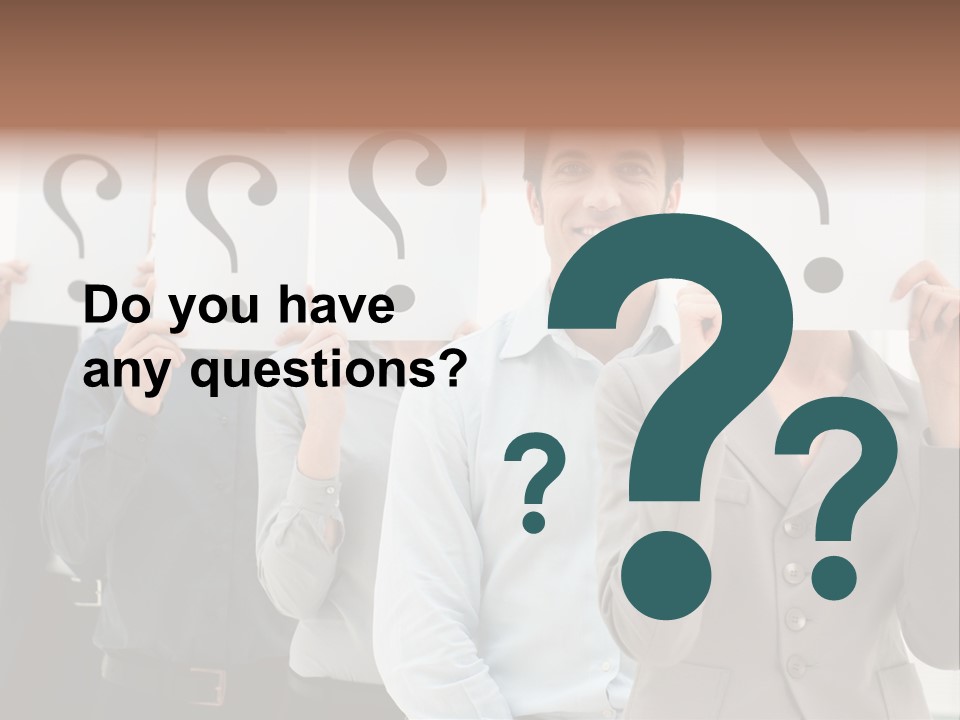 Doubt Help Smiling PowerPoint Template