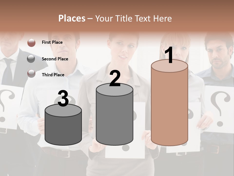 Recruitment Office Questionmark PowerPoint Template