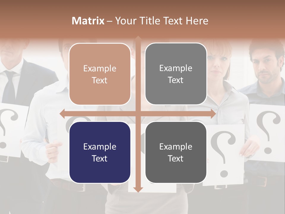 Recruitment Office Questionmark PowerPoint Template