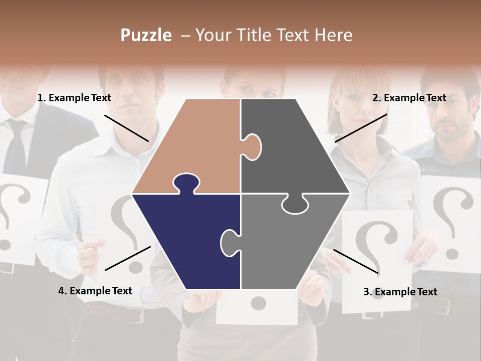 Recruitment Office Questionmark PowerPoint Template