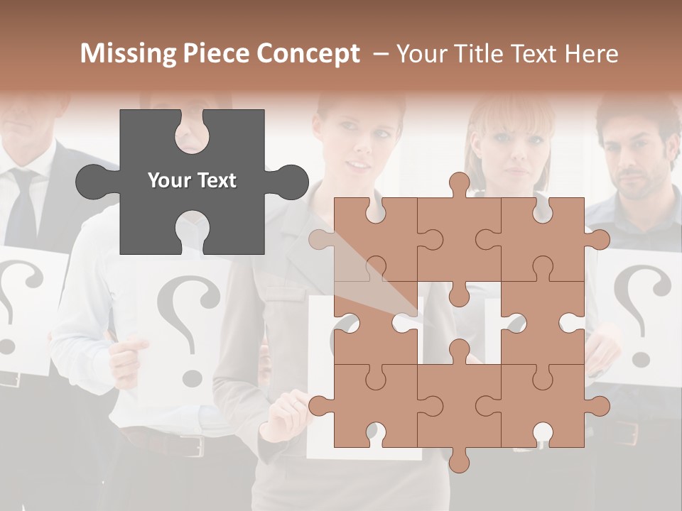 Recruitment Office Questionmark PowerPoint Template