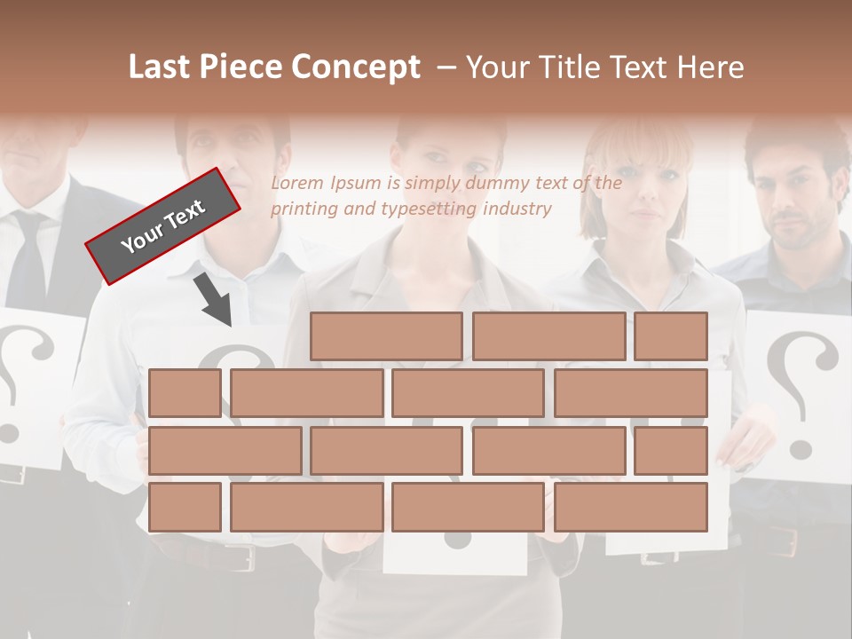 Recruitment Office Questionmark PowerPoint Template
