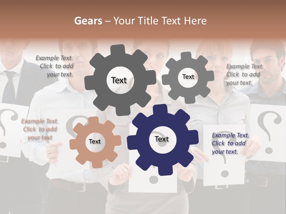 Recruitment Office Questionmark PowerPoint Template