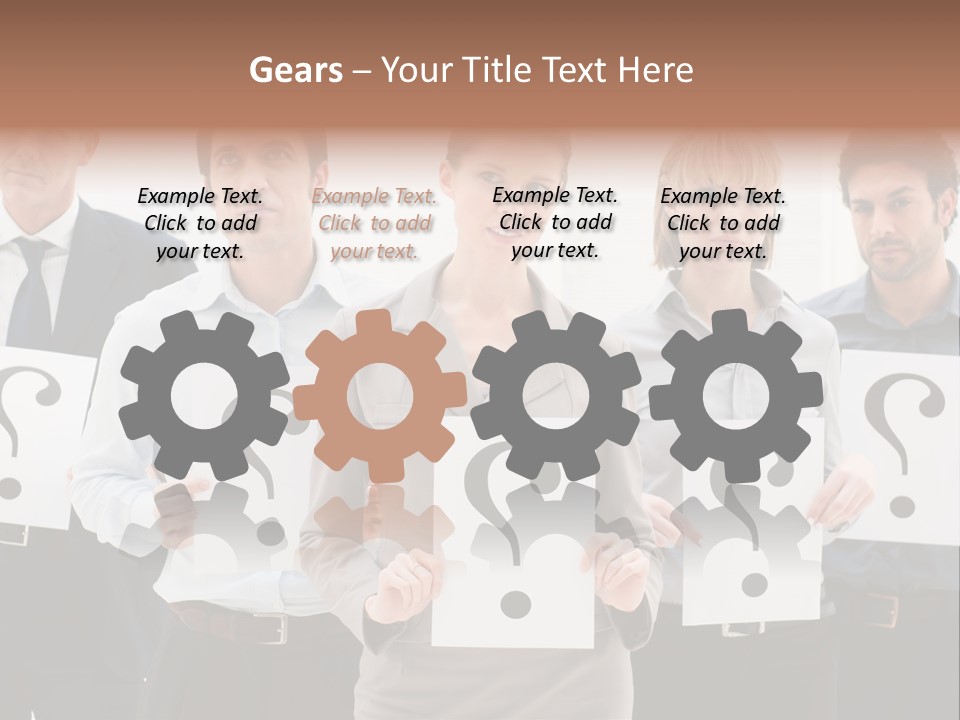 Recruitment Office Questionmark PowerPoint Template