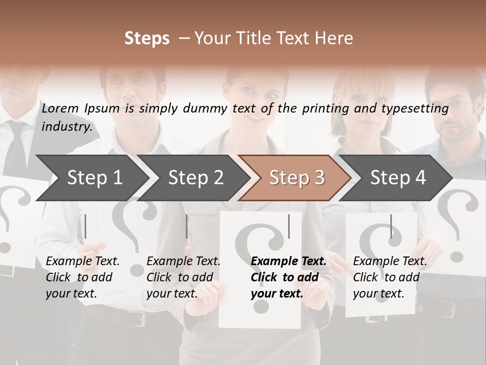 Recruitment Office Questionmark PowerPoint Template