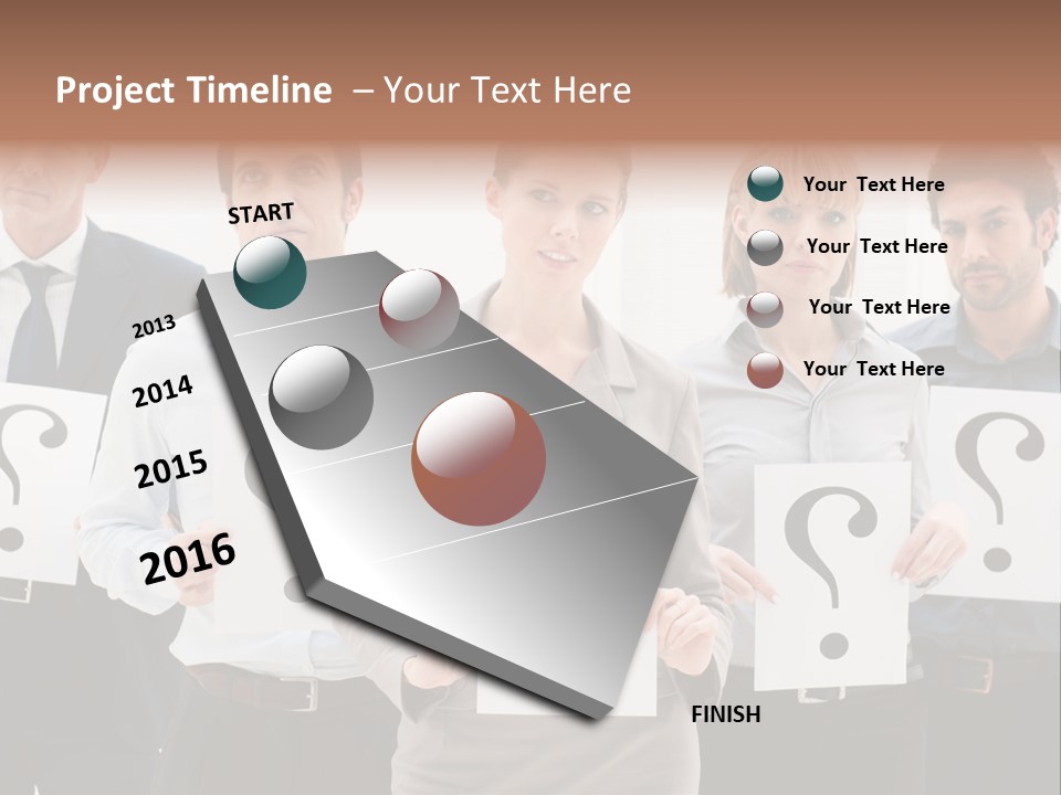 Recruitment Office Questionmark PowerPoint Template